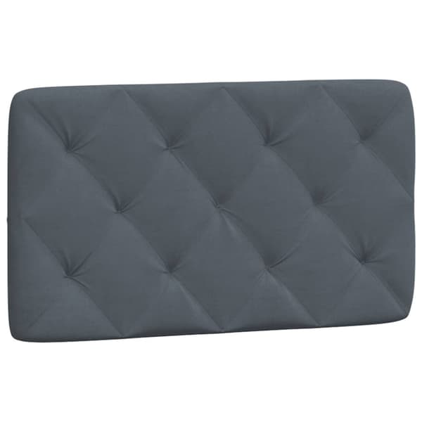 Bed Frame without Mattress Dark Grey 90x200 cm Velvet
