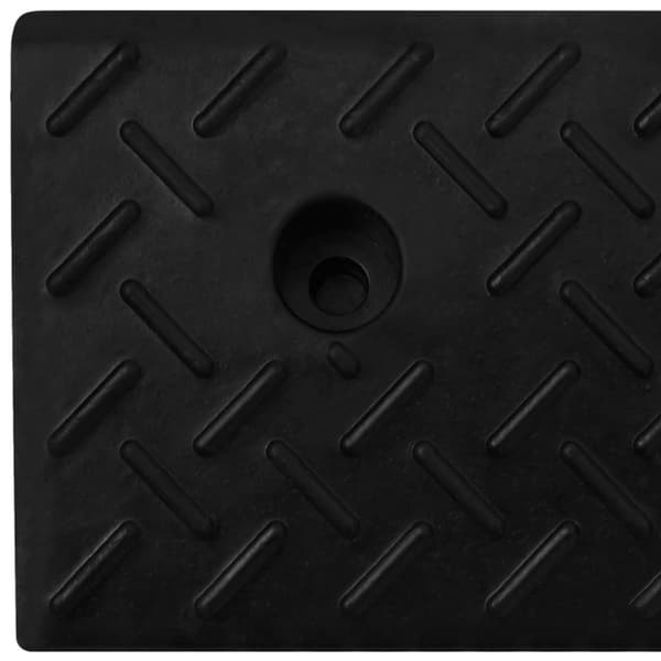 Trottoarramper 2 st 50x17,5x5 cm gummi