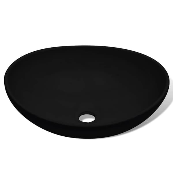 Handfat keramik 40x33 cm svart