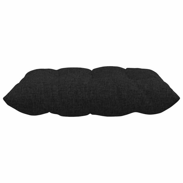Sittkuddar 4 pcs Svart 40 x 40 x 6 cm tyg