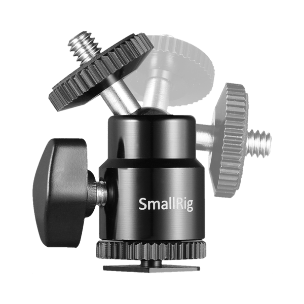 SMALLRIG 2059 Camera Cold Shoe -Ballhead-1/4"Sc 2P