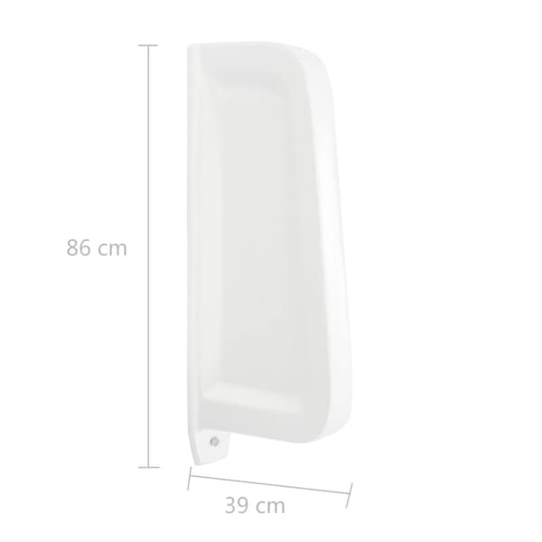Skiljevägg för urinal keramik vit