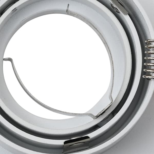 Spotlight 24 pcs Vit 9 x 9 x 2 cm Aluminium
