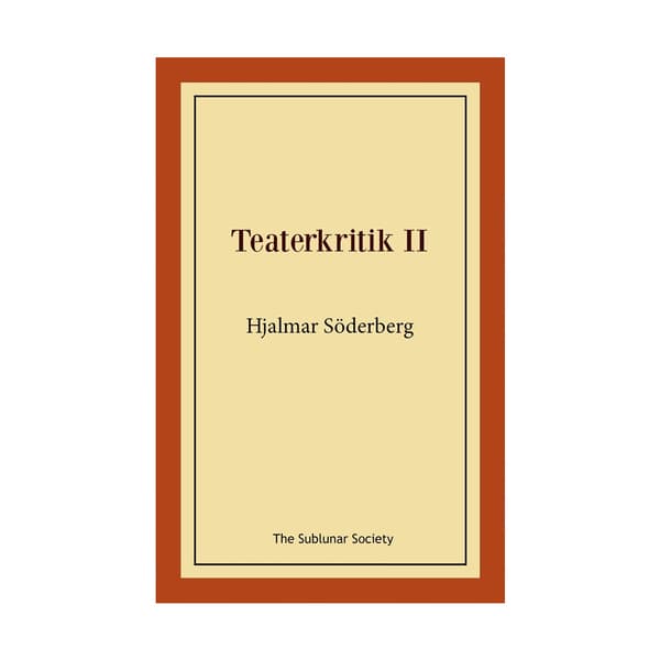 Teaterkritik II (häftad)