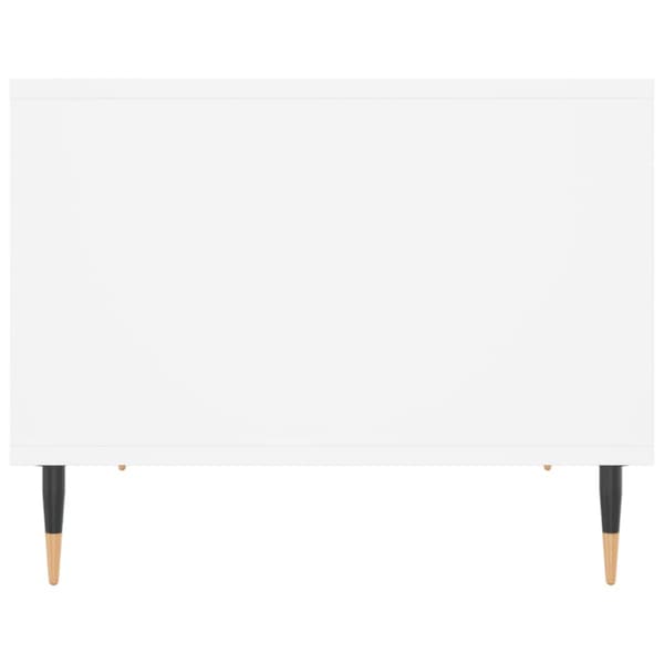 Soffbord vit 60x50x40 cm konstruerat trä