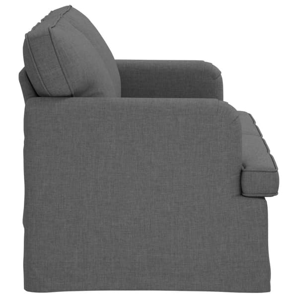 Soffa Mörkgrå 144 x 80 x 85 cm tyg