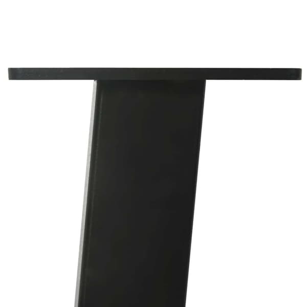 Soffbordsben 4 st svarta 42 cm stål