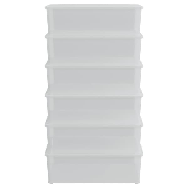 Plastlådor 6 st 25 L stapelbara