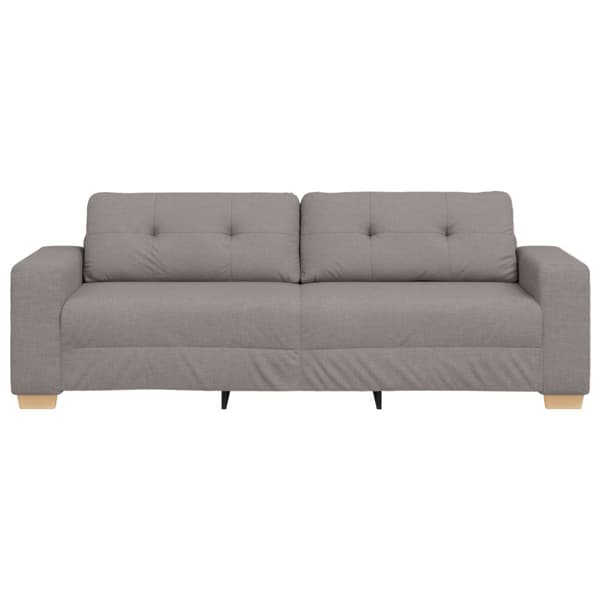3-Sits soffa Taupe 220 cm tyg