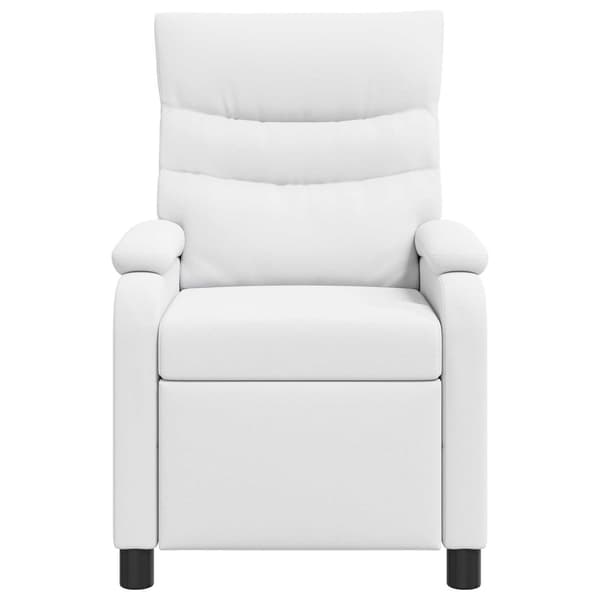 Massagefåtölj Vit Konstläder