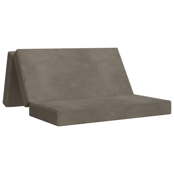 Fällbar Soffbed 160 x 67 x 45 cm Ljusgrå