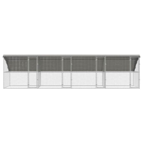 Hönshus 4 pcs Silver 800 x 200 x 200 cm Galvaniserat Stål
