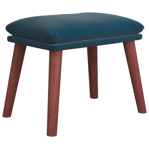 Fotpall blå 45x29,5x35 cm sammet