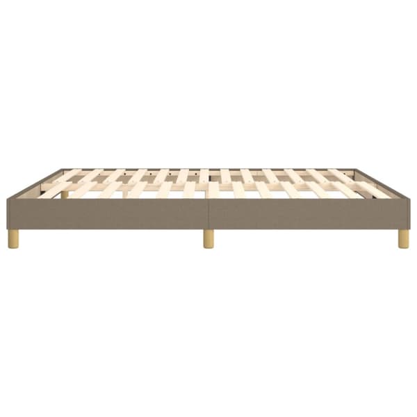 Boxspring-sängram taupe 180x200 cm tyg