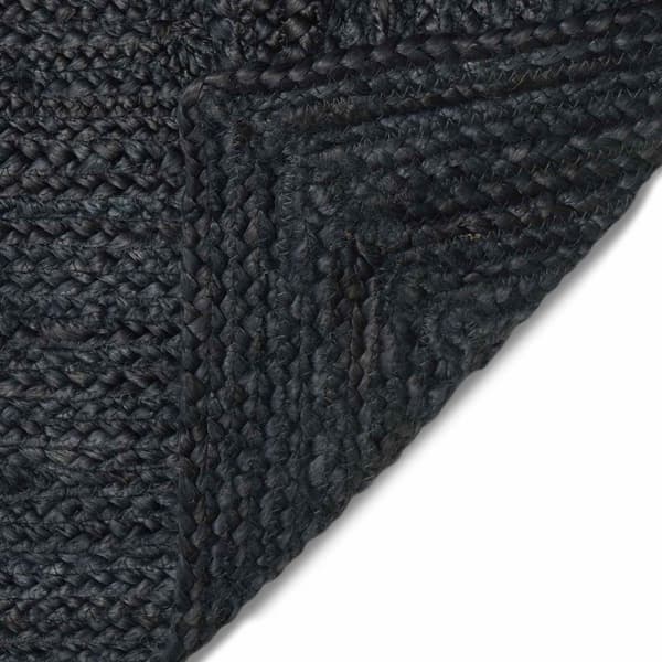 Områdesmattor Rektangulär Mörkgrå 120 x 120 cm Jute