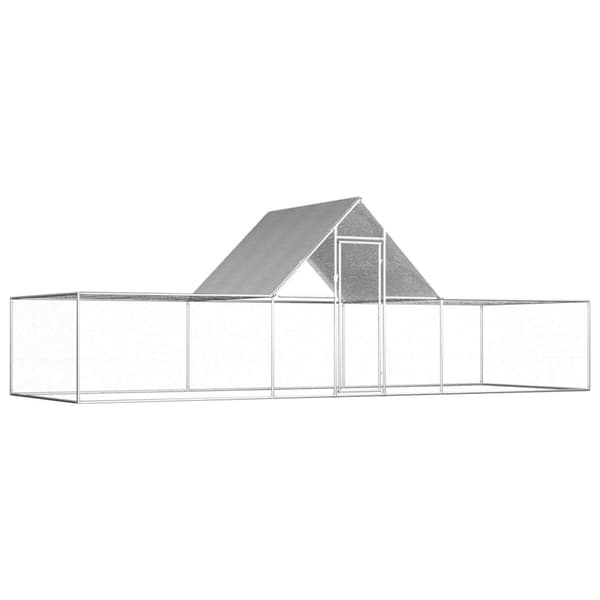Hönsbur 6x2x2 m galvaniserat stål