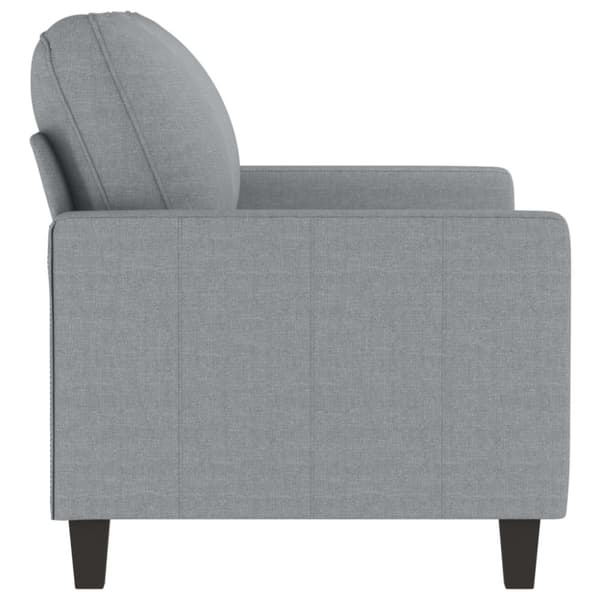 2-sitssoffa ljusgrå 120 cm tyg