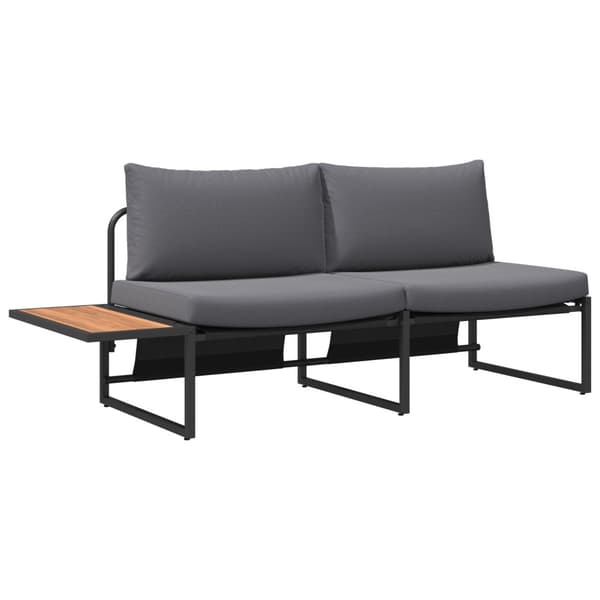 Trädgårdsmöbelset 3 pcs Antracit Stål