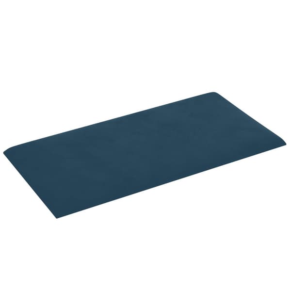 Väggsänggavel 12 pcs Blå 60 x 30 cm Sammet