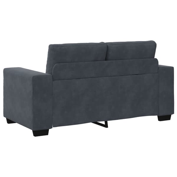 Soffset 3 pcs Mörkgrå 221 x 80 x 80 cm Sammet