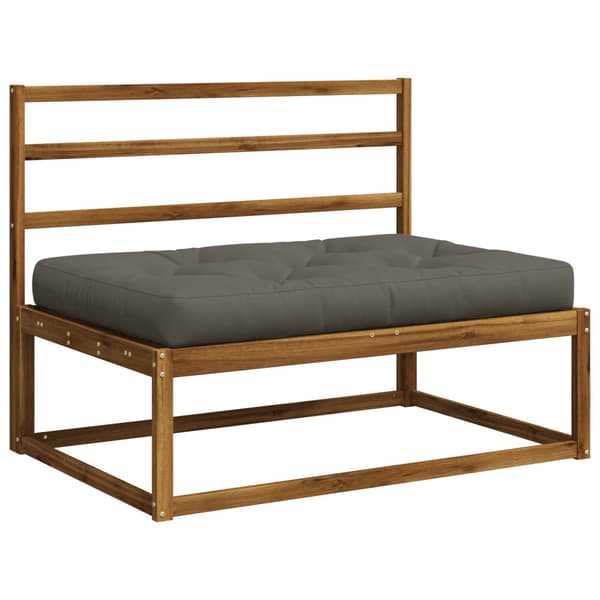 Pallkudd VIANEN 100% Polyester Grå 120 x 80 x 12 cm