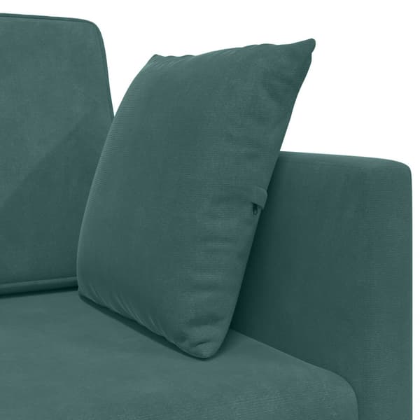 Golvbäddsoffa Mörkgrön 213 x 70 x 77 cm Sammet
