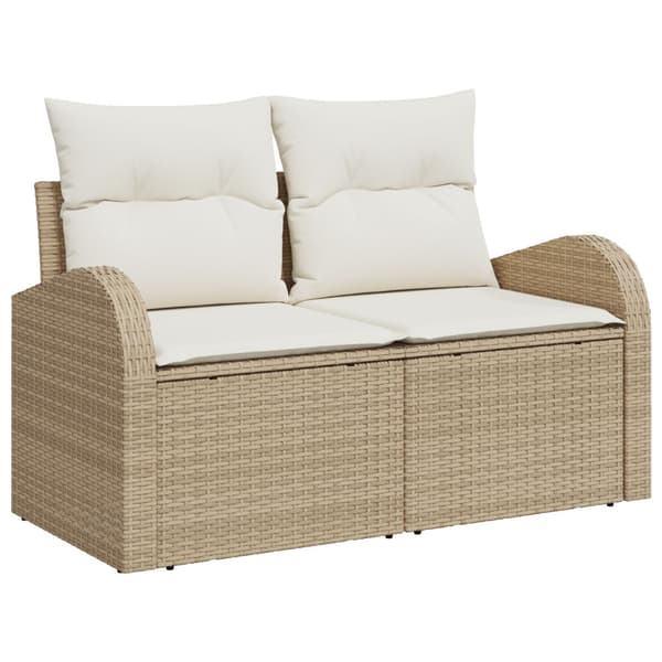 Soffset med kudde Beige Polyester
