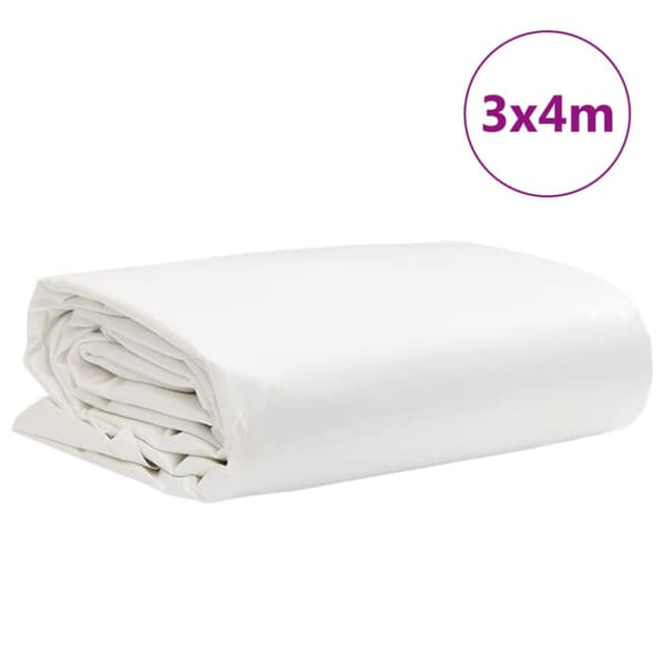Presenning vit 3x4 m 650 g/m²