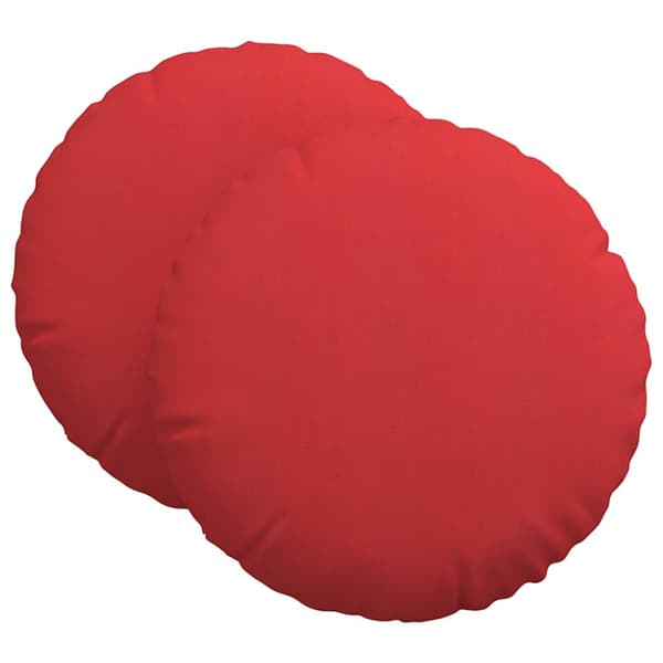 Sittkuddar 2 pcs Röd Ø80 x 29 cm tyg