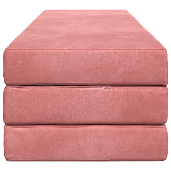 Fällbar Soffbed 180 x 67 x 45 cm Rosa