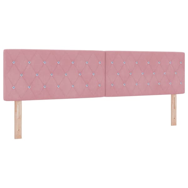 Huvudgavel Rosa 180 cm Sammet