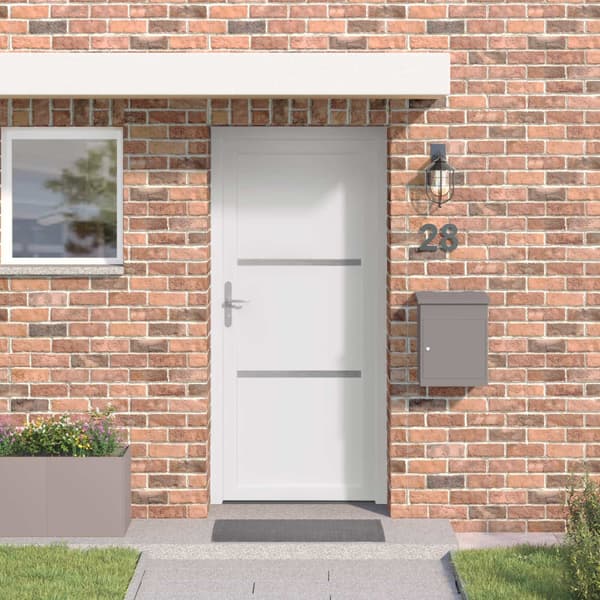 Framdörr Vit 108 x 208 cm PVC