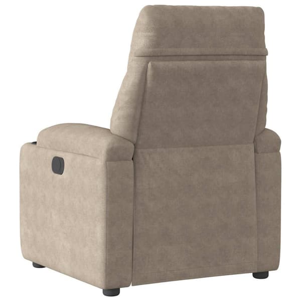 Reclinerfåtölj taupe mikrofibertyg