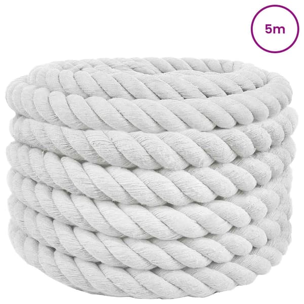 Rep Vit 6 x 6 x 500 cm Bomull