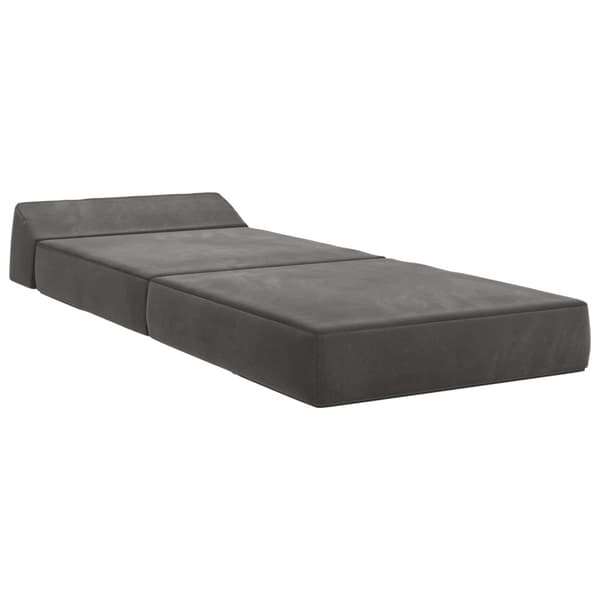 Fällbar Soffbed Mörkgrå 60 x 70 x 41 cm Tyg
