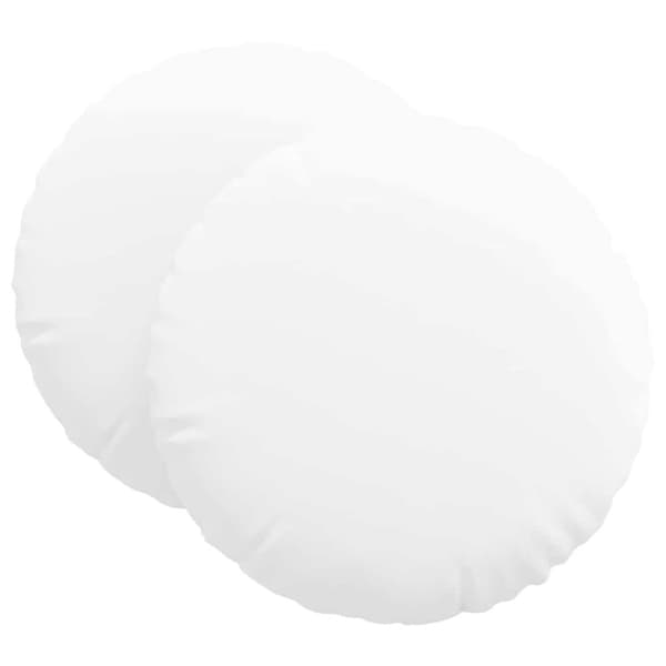 Sittkuddar 2 pcs Vit Ø80 x 29 cm tyg