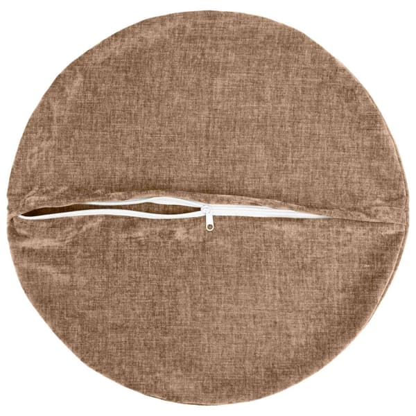 Kuddöverdrag 2 st HEERLEN Brun Ø 40 cm Chenilletyg