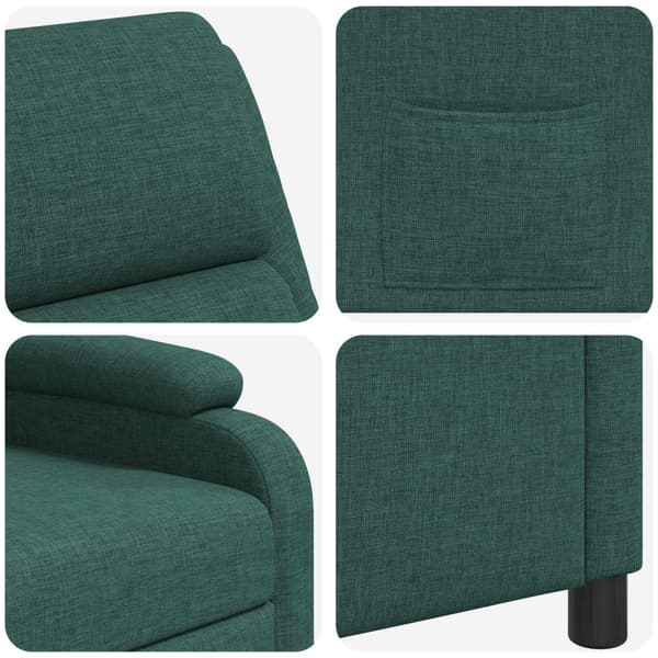 Recliner Mörkgrön Tyg