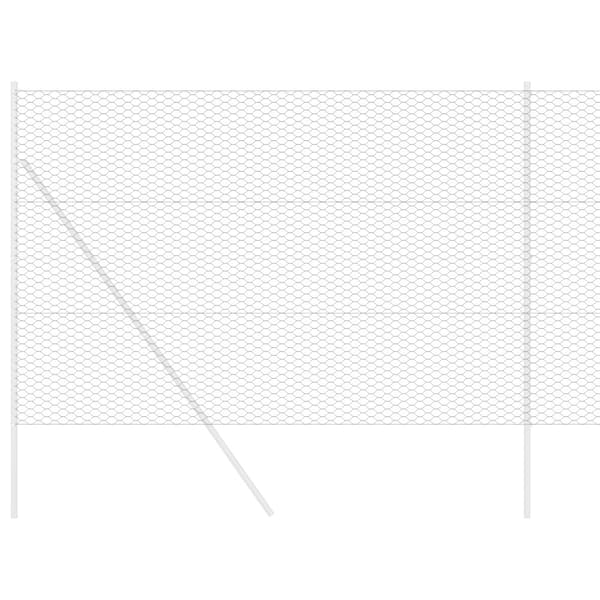 Hexagonstängsel Grå 1,6 x 25 m PVC