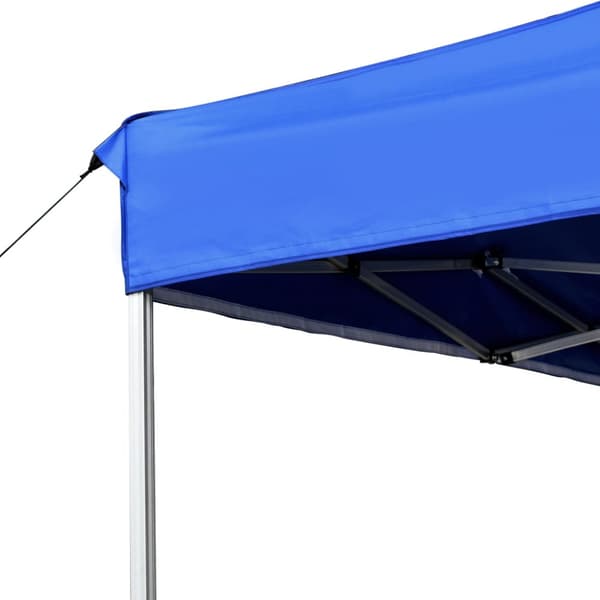 Hopfällbart partytält aluminium 4,5x3 m blå