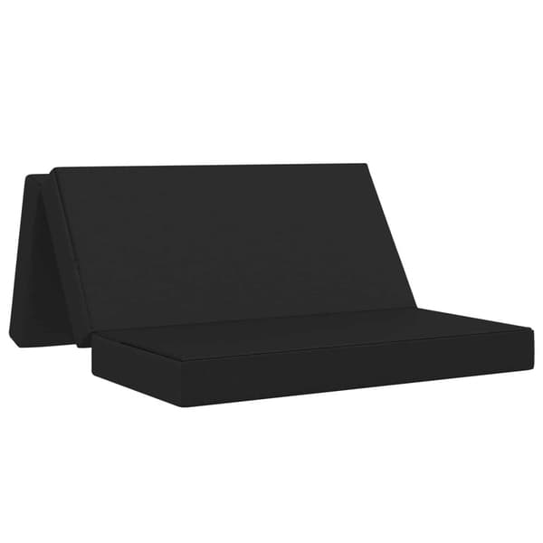 Fällbar Soffbed 120 x 67 x 45 cm Svart