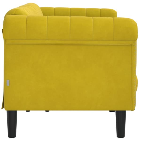 Soffa 3-sits gul sammet