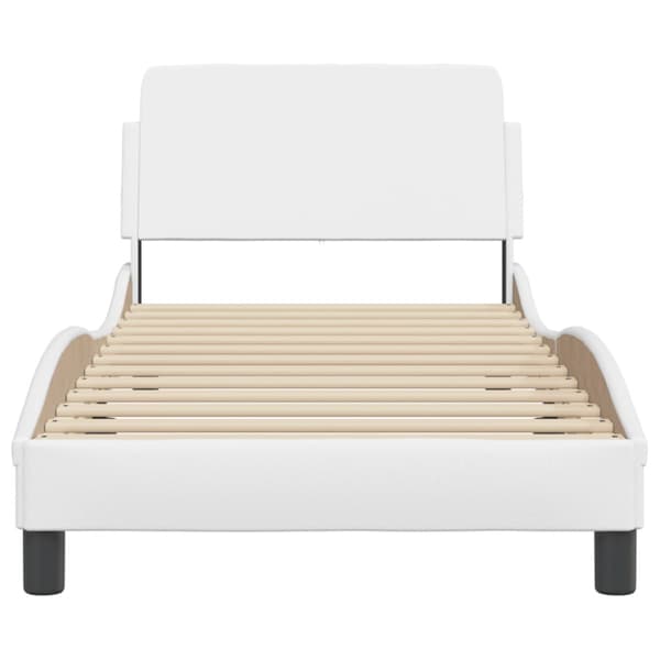 Bed Frame "Dover" White 80x200 cm Faux Leather