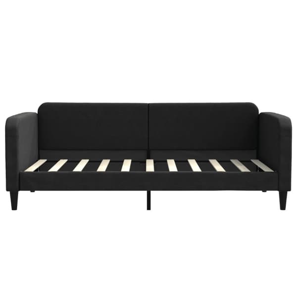 Dagbädd utdragbar svart 90x190 cm tyg