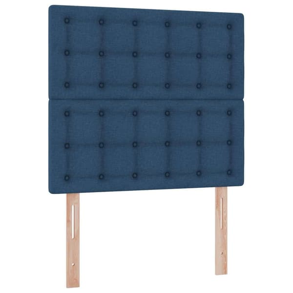 Förvaringssäng med madrass Blå 100 x 200 cm Polyester
