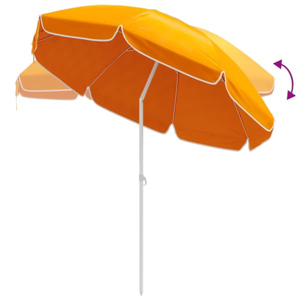 Trädgårdsparasol 160 cm 170T polyester Orange