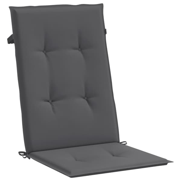 Fällbara fåtöljer med dynor, 6 st, massivt trä, teak
