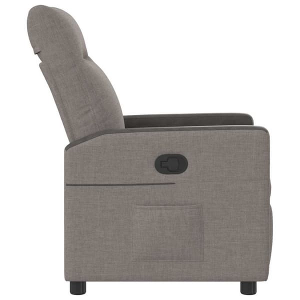 Reclinerfåtölj taupe tyg