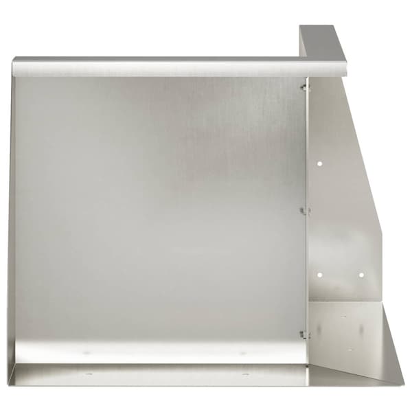 Stödvägg 50 x 50 x 50 cm Rostfritt stål Silver