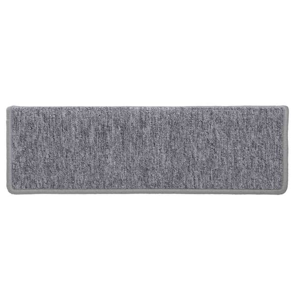 Trappmattor 30 st 65x21x4 cm ljusgrå rektangulär kant